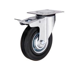 Колесо промышленное поворотное с панелью и тормозом SCb 93 (75 мм; 50 кг) А5 1000020 
