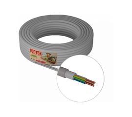 Кабель NYM-J ГОСТок 3х1.5 серый 100м ГТ1307 