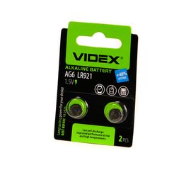 Щелочная/алкалиновая батарейка VIDEX AG 6/372/920/921 2 штуки на блистере VID-AG06-2BC 