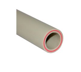 Труба VALFEX PP-R серая, армированная стекловолокном, 50х8.3 мм, 4 м, Т 90°С Ру25 SDR6 10106050Г 033-2286 