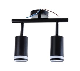 Настенно-потолочный светильник FERON под лампу 2х50W GU10, черный ML232 41489 