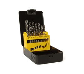 Набор сверл по металлу HSS-G из 19 штук металлическая упаковка ГРАНИТ 165206 