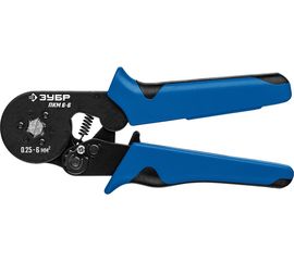 Пресс-клещи ЗУБР Профессионал ПКМ-6-6 для втулочных наконечников 0.25 - 6 мм.кв 22654_z01 