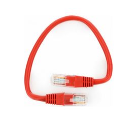 Патч-корд Cablexpert UTP, категория 5e, 0.25м, литой, многожильный PP12-0.25M/R 