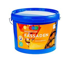Краска ФАБРИКА ЦВЕТА ВД-АК-Project-20 фасадная супербелая Fassaden 3 кг ТД000003352 