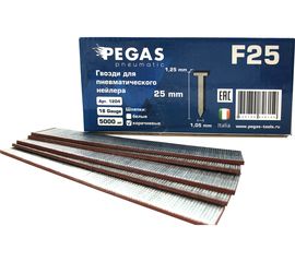 Гвозди F25 (5000 шт; 1.05х1.25 мм; 25 мм) Pegas PGS-1204 