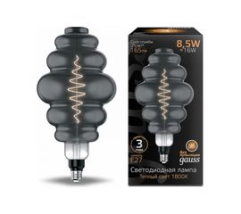 Лампа Gauss LED Filament Honeycomb E27 8.5W Gray 165lm 1800K 1/2 161802005 