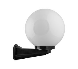 Садово-парковый светильник FERON НБУ 01-60-200 230V E27 d=200мм с настенным крепежом, молочно-белый 11581 