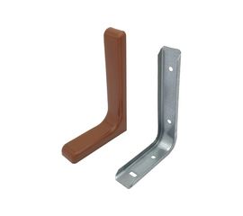 Угловая консоль Локри 183x114 мм, коричневая MOD 2 183X114 BROWN SET 2PCS 