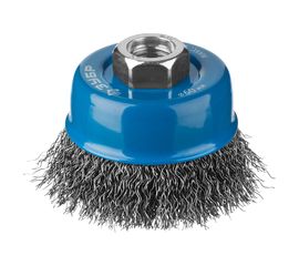Щетка чашечная ПРОФЕССИОНАЛ (60 мм; М14; витая стальная проволока 0.3 мм) для УШМ ЗУБР 35261-060_z02 