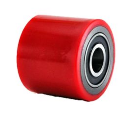 Колесо красное б/г полиуретановое без кронштейна малое для рохли (70х60 мм) MFK-TORG 104070-60 