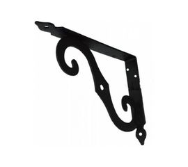 Фигурный кронштейн для полок MFK-TORG 150х125мм 2.5мм черный SB-44 К-31 