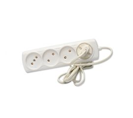 Удлинитель Радист ЭКОНОМ Р16-009 6А 4 гнезда 2*0,75 1,5м Белый 461 