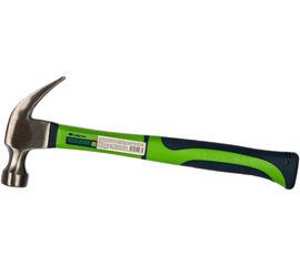 Молоток-гвоздодер СИБРТЕХ 450г фибергласовая обрезиненная рукоятка 10442 