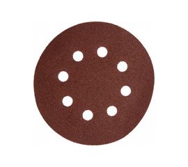 Круг шлифовальный на липучке по дереву/металлу 10 шт. (125 мм; P100; 8 отверстий) Gigant G-1019 