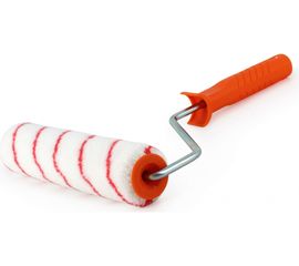 Валик ZOLDER полиакрил, с красной полосой, 250 мм, с ручкой, 8 мм, ядро 40 мм, ворс 12 мм Z-25018 