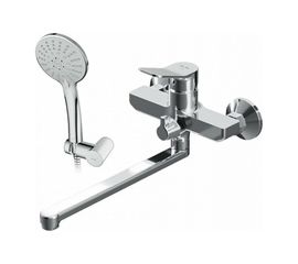 Смеситель для ванны и душа AM.PM X-Joy излив 300 мм, душевой набор, хром, F85A95000 