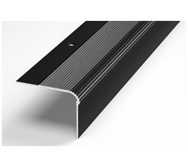 Порог угловой алюминиевый ЛУКА (5 шт, 54х41,8 мм, 2,7 м, декоративный, Черный) УТ000023382 