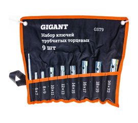 Набор трубчатых торцевых ключей Gigant 9 предметов GST9 