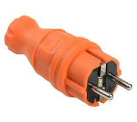 Прямая вилка IEK ВБп3-1-0м ОМЕГА IP44 оранжевая PKR01-016-2-K09 