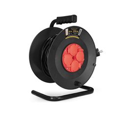 Удлинитель на катушке ExeGate industrial ECS-2-1R 4 евро с заземлением, IP44, 25м, 3х1,0мм2 286338 