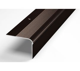Порог угловой алюминиевый декоративный (54х41,8 мм, 1,8 м, Дуб венге) ЛУКА УТ000007394 