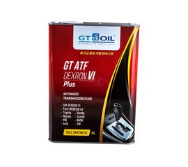 Масло ATF Dexron VI Plus, 4 л GT OIL 8809059408520 
