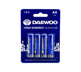Алкалиновая батарейка DAEWOO LR 6 HIGH ENERGY Alkaline 2021 BL-4 5030329 