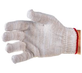 Перчатки АНТЕЙ ПЛЮС Люкс, х/б, 5-ти нитка, 10 класс вязки, 134 текс 42-45г, белые, 250 пар, 017 