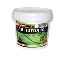 Водоэмульсионная краска для потолков Movatex elite 1 кг Т11887 