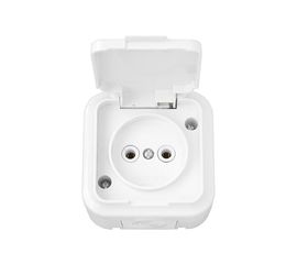 Розетка Bylectrica 1-местная ОУ IP44 серия Прочие изделия, белый, РА16-236 