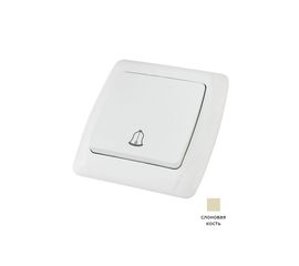 Звонковая кнопка TDM слоновая кость Онега SQ1805-0036 