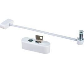 Тросовый ограничитель с ключом для ПВХ окон Левша белый У1-5779.Б 