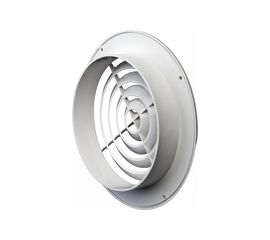 Решетка пластмассовая круглая с фланцем (d=125 мм; 170х170х40 мм) Эвент ПКС 170/125 