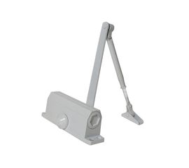 Дверной доводчик Trodos TD-100 с фиксацией 90 серебро 272036 