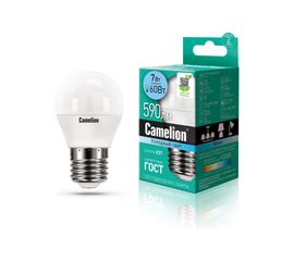 Светодиодная лампа 7Вт 220В Camelion LED7-G45/845/E27 12072 