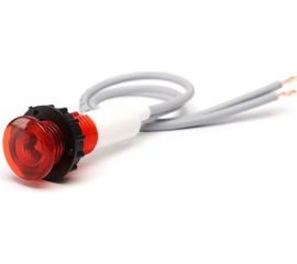 Сигнальная арматура Emas красная 10мм с силиконовым проводом 12В S100LK1 