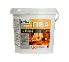 Столярный клей ПВА ECOLUX 1 кг 4607133681364 
