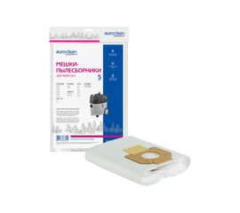 Мешок-пылесборник синтетический 5 шт. для пылесосов (до 36 л) EURO Clean EUR-301 