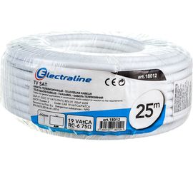 Коаксиальный кабель 21VAtCA Сталь+медь аналог RG 6 Electraline 18012 