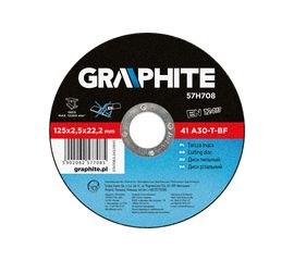 Диск отрезной по металлу 41 A30-T-BF (125x2.5х22.2 мм) GRAPHITE 57H708 
