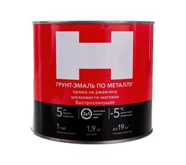 Грунт-эмаль по ржавчине Hammerton 3 в 1 красный 1.9 кг 6 205555 