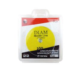 Круг алмазный гибкий шлифовальный Master Line Universal (100х15 мм; №100; сухая/мокрая) Diam 000624 