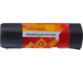 Мешки для мусора (10 шт; 120 л; 10,5 мкм; 68х109,5 см; ПНД) EUROHOUSE 3624 