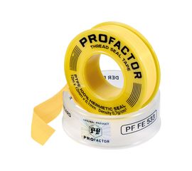 ФУМ лента PROFACTOR PF Professional желтая Ф55мм 12мм х 0,1мм х 12м PF FE 533 