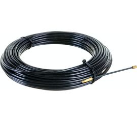 Нейлоновая кабельная протяжка TDM НКП диаметр 4мм длина 25м с наконечниками, черная SQ0590-0025 