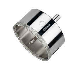 Коронка алмазная по керамограниту и керамике с центрирующим сверлом 80 мм Diamond Industrial DIDCSC080 