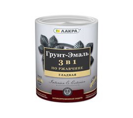 Грунт-эмаль 3 в 1 Лакра сигнально-синий, RAL 5005, 0.8 кг Лк-00008057 