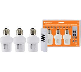 Комплект для беспроводного управления освещением TDM ПУ3-П1.3-Е27 3 приемника Уютный дом SQ1508-0202 