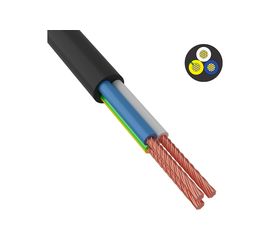 Провод ПВС ККЗ 3x1,0 кв.мм 200 м черный ГОСТ 01-8045-4 